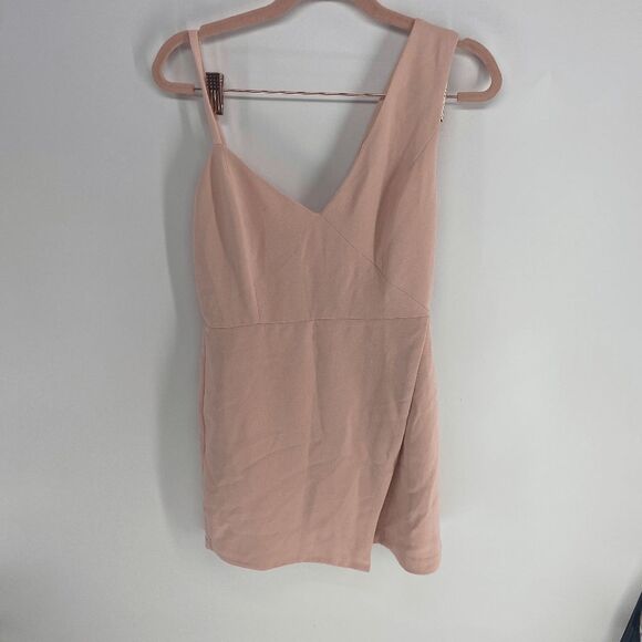 Revolve NBD Adios Womens Powder Pink New Asymmetrical Tank Mini Dress XSmall - Picture 2 of 12